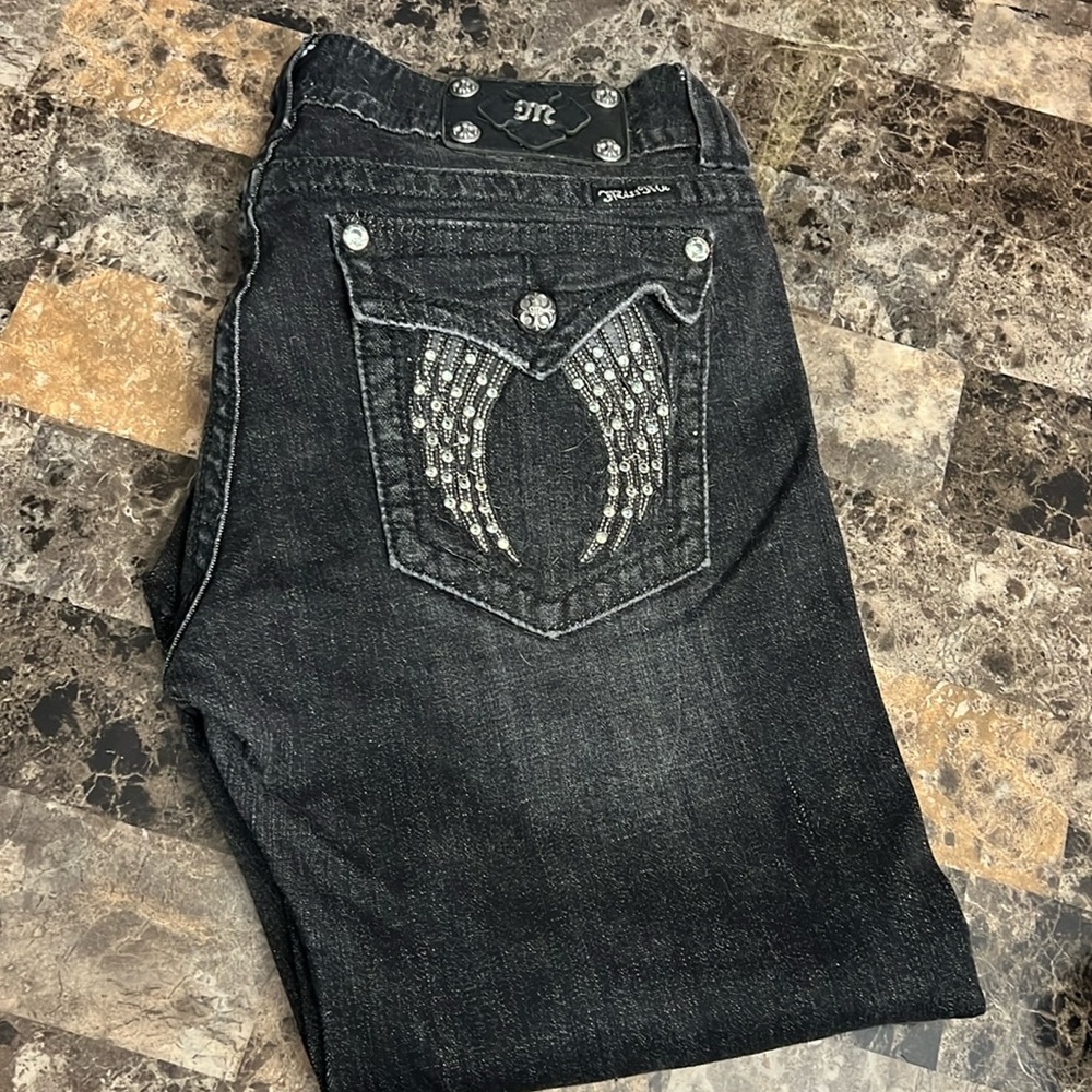 Miss me bling jeans in black size 33
